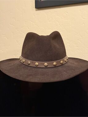 Stetson Studded Wide-Brim Suede Cowboy Hat